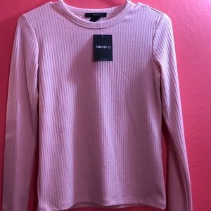 Forever 21 baby pink long sleeve